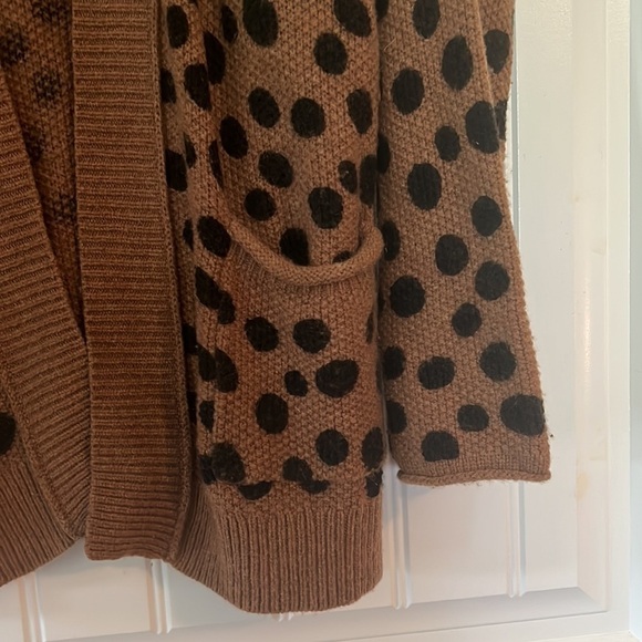 Madewell Merino Wool leopard dot Cardigan Small - Picture 4 of 7